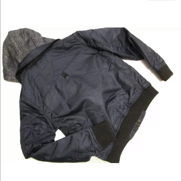 $85 Urban Republic Big Boy Bomber Jacket 18 / 20 Aviator Hooded Heavy Duty Zips - Picture 4 of 15